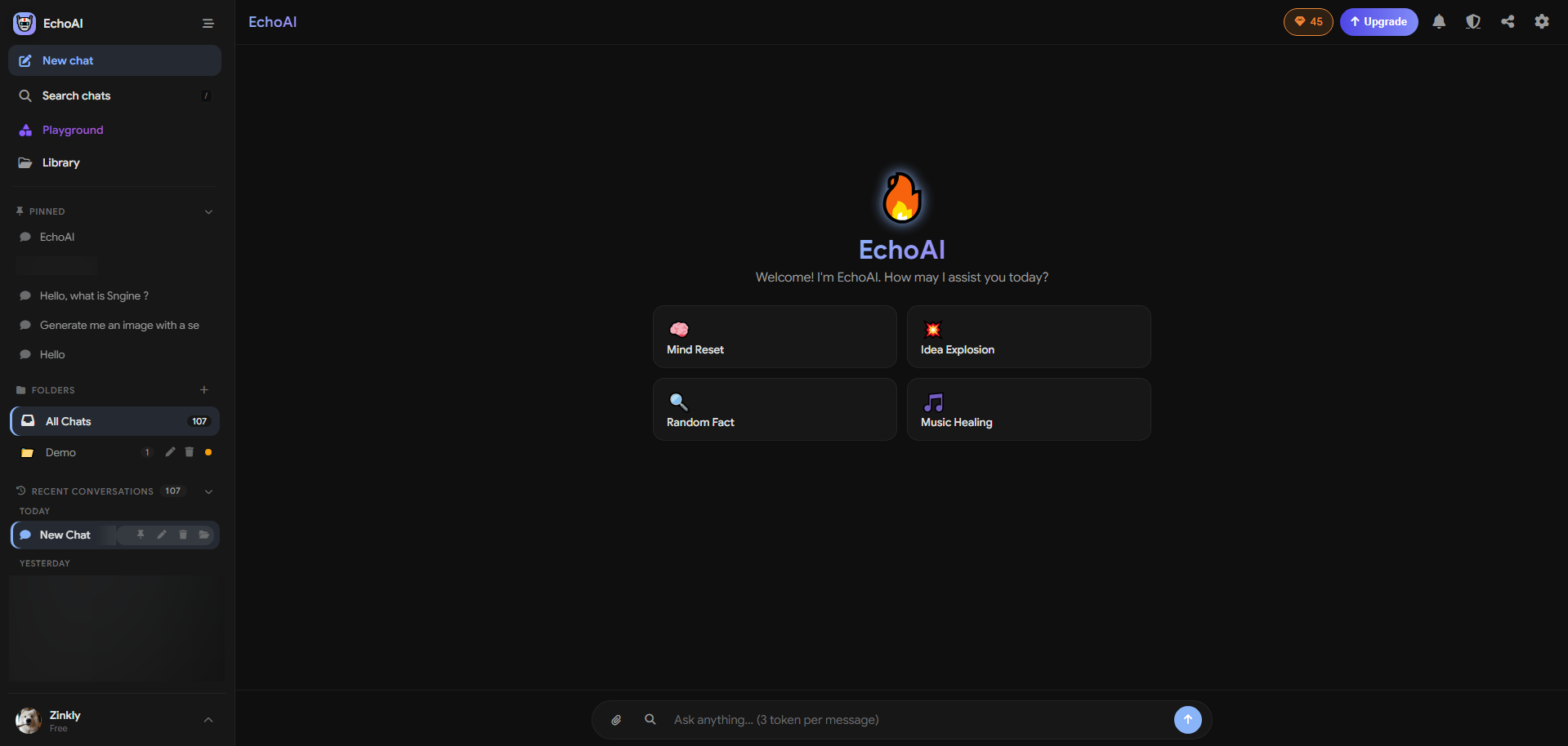AI Chat Interface