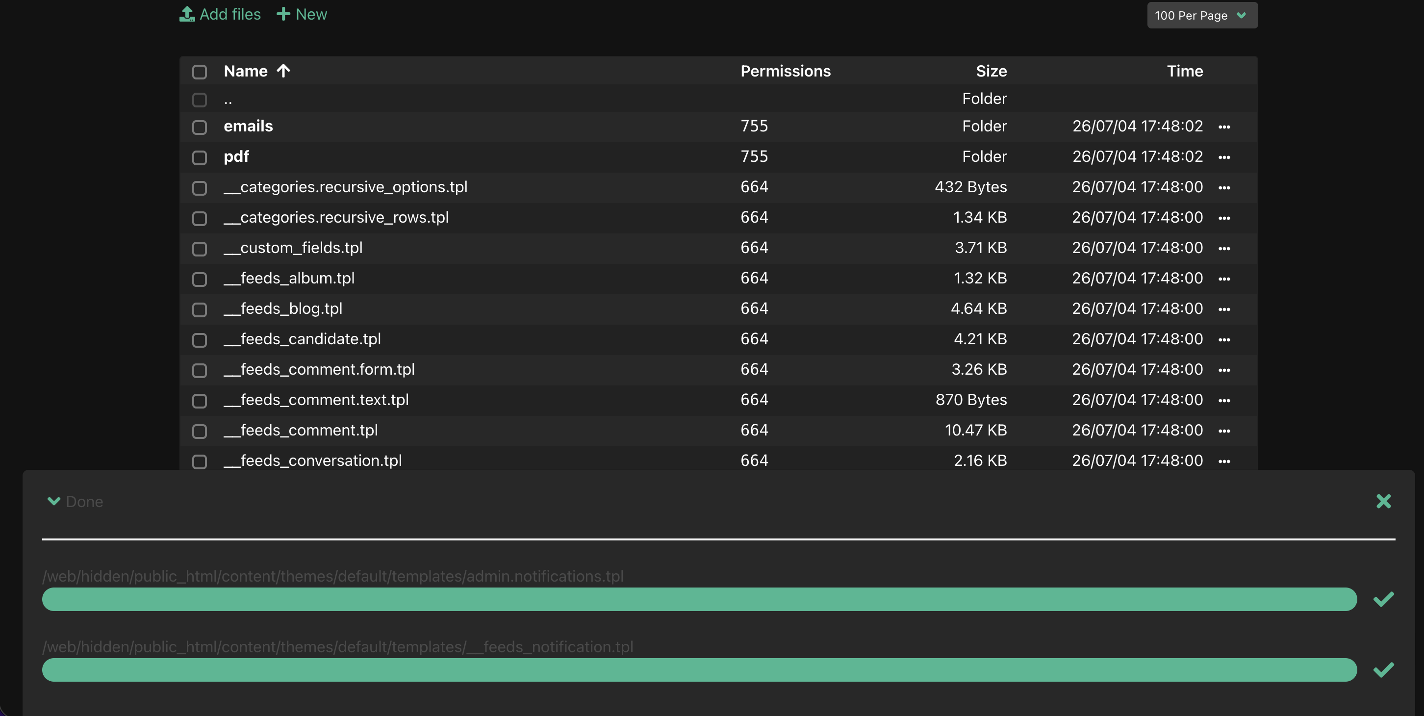 Step 3 - Upload files