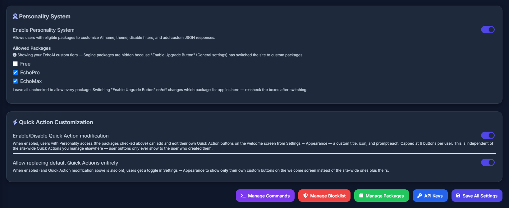 Personality System